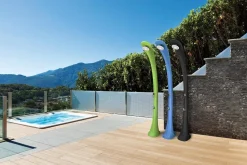 Douche solaire cobra bleu 32 litres + rince pieds