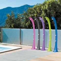 DOUCHE SOLAIRE PEHD COBRA ROSE 32L + RINCE PIEDS