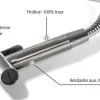 Douchette inox à levier- Tiger - Osculati
