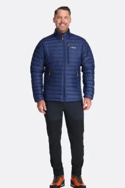 Doudoune Homme Microlight Jacket Deep Ink (Marmalade) RAB