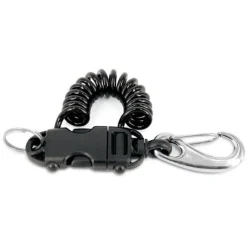 Dragonne de plongée avec bloqueur et mouqueton voile inox 70 mm BESTDIVERS