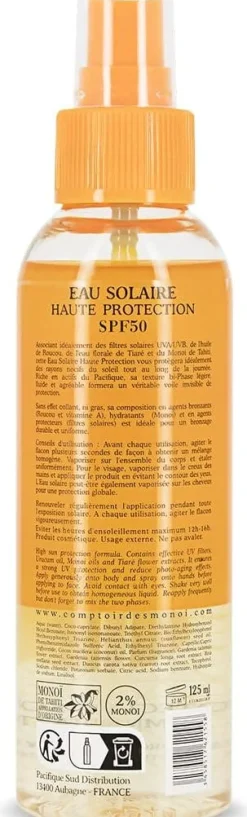 EAU SOLAIRE PROTECTRICE SPF50 ? SPRAY 125ML