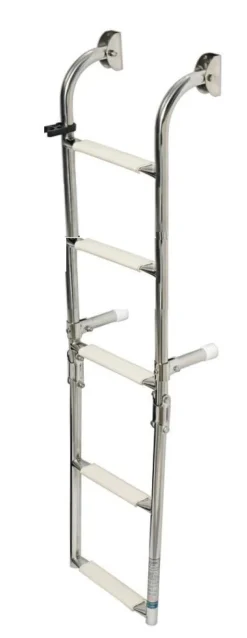 Echelle repliable inox standard 5 marches