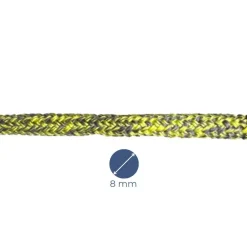 ECOUTE HOBART MS384 DYNEEMA SK78 DOUBLE TRESSE GAINE BLACK TECHNORA - JAUNE - MEYER