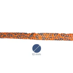 ECOUTE HOBART MS384 DYNEEMA SK78 DOUBLE TRESSE GAINE BLACK TECHNORA - ORANGE - MEYER