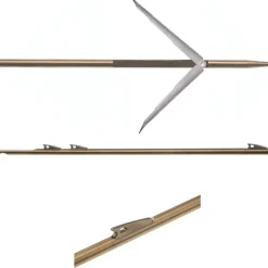 Flèche arbalète chasse sous-marine 3 ailerons double ardillon Ø 7 inox 17-4Ph CAPTURE SALVIMAR