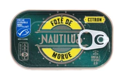 FOIE DE MORUE CITRON MSC 120G NAUTILUS