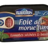 FOIE DE MORUE FUME TOMATES SEC MSC 120G NAUTILUS
