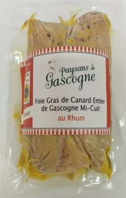 FOIE GRAS MI CUIT RHUM 250 GR