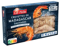 GAMBAS CRUES SAUVAGES MADA 12/16 PIECES 400G