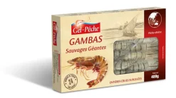 GAMBAS GEANTES CRUES SAUVAGES 2/4 PIECES 400GR
