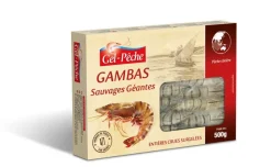 GAMBAS GEANTES CRUES SAUVAGES 4/7 PIECES 500GR