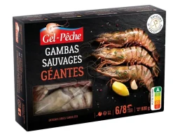 GAMBAS GEANTES CRUES SAUVAGES 6/8 800GR