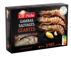 GAMBAS SAUVAGES 7/10 PIECES 500GR