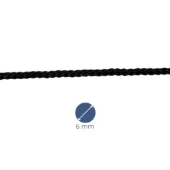 GARCETTE POLYESTER - NOIR - MEYER-SANSBOEUF