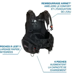 Gilet stabilisateur de plongée sous-marine X-BLACK SCUBAPRO
