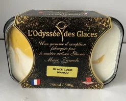 GLACE ARTISANALE COCO MANGO 750ML ODYSSEES DES GLACES