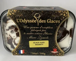 GLACE ARTISANALE ILES BOUNTY 750ML ODYSSEES DES GLACES