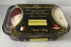 GLACE ARTISANALE MADELEINE MYRTILLE 750ML