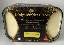 GLACE ARTISANALE VANILLE 750ML ODYSSEES DES GLACES