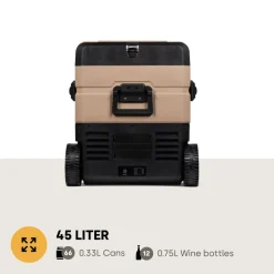 GLACIERE a compression double zone 45L avec roues