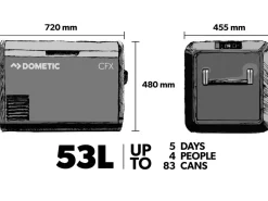 GLACIERE PORTABLE A COMPRESSION AVEC FONCTION GLACE - CFX 3 - 55 IM - DOMETIC