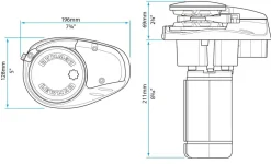 Guindeau v700 - 320W - Ø 6 mm - LEWMAR