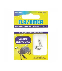 HAMEÇON MONTÉ FLASHMER CRABE WISHBONE