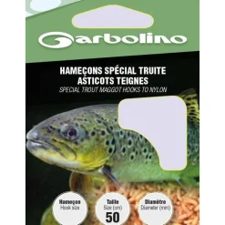 HAMEÇON MONTÉ GARBOLINO SPECIAL TRUITE ASTICOTS FLUOROCARBONE