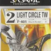 HAMEÇON SASAME LIGHT CIRCLE BLACK NICKEL