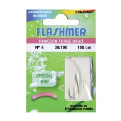 HAMEÇONS MONTÉS FLASHMER SPÉCIAL BIBI