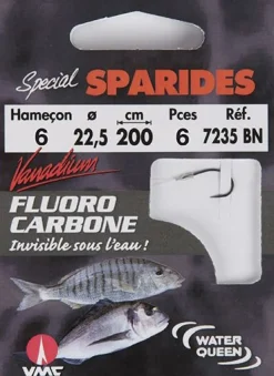 HAMEÇONS MONTÉS FLUORO VMC SPÉCIAL SPARIDÉS 7235BN