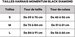 Harnais baudrier d'escalade homme MOMENTUM BLACK DIAMOND