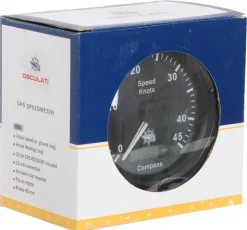 Horloge au quartz noir/noir 57mm - OSCULATI