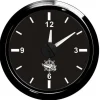 Horloge au quartz noir/polie