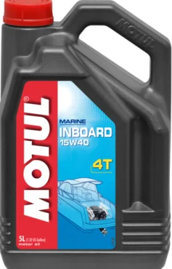 HUILE MOTEUR BATEAU MOTUL - INBORD - 4 TEMPS - 15W40 - 5 litres