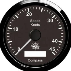 INDICATEUR DE VITESSE AVEC COMPAS GPS NOIR | OSCULATI