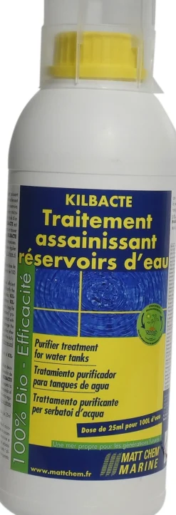 KILBACT - Décontaminant réservoirs d'eau - flacon doseur de 1 litre