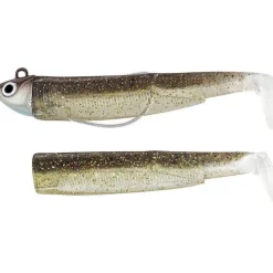 Kit Leurre Souple Armé Black Minnow 70 +Tête Plombée Search FIIISH