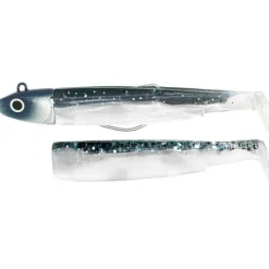 Kit Leurre Souple Armé Black Minnow 90 +Tête Plombée Off Shore FIIISH
