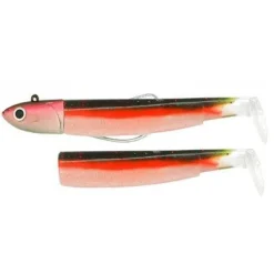 Kit Leurre Souple Armé Black Minnow 90 +Tête Plombée Off Shore FIIISH