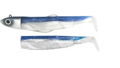 Kit Leurre Souple Armé Black Minnow 140 +Tête Plombée FIIISH