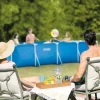 KIT PISCINE METAL FRAME JUNIOR RECT TUBULAIRE (L)4.50 x (l)2.20 x (h)0.84m INTEX