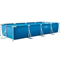 KIT PISCINE METAL FRAME JUNIOR RECT TUBULAIRE (L)4.50 x (l)2.20 x (h)0.84m INTEX