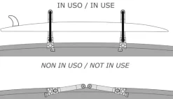 Kit support pliable Inox delux pour sup paddle ou passerelle OSCULATI