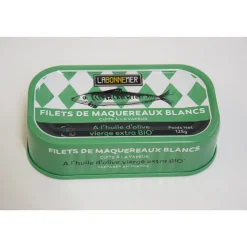 LABONNEMER maquereaux à l'huile d'olive bio 125g