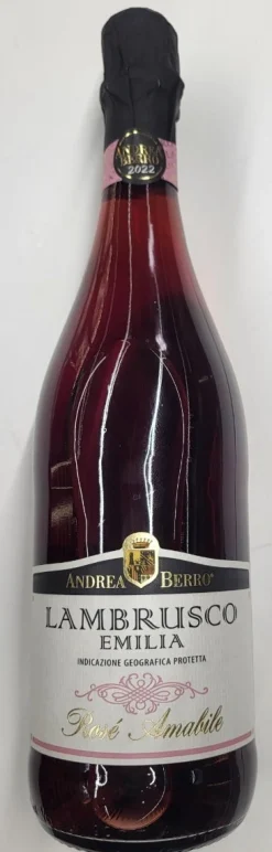 LAMBRUSCO ROSE DOUX 8° 75CL ANDREA BERRO