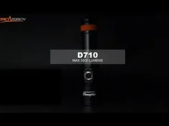 Lampe de plongée D710 3000 lumens ORCATORCH