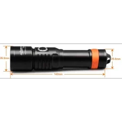 Lampe de plongée vidéo D530V 1200 lumens ORCATORCH