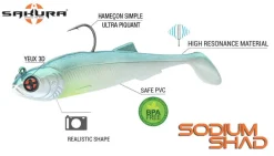LEURRE SOUPLE ARMÉ SAKURA SODIUM SHAD 100